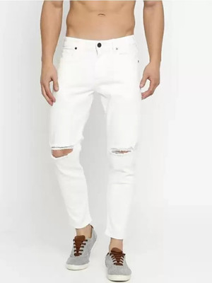 comfits Slim Men White Jeans