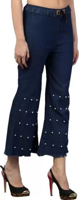 ROYALHUB Boot-Leg Women Blue Jeans