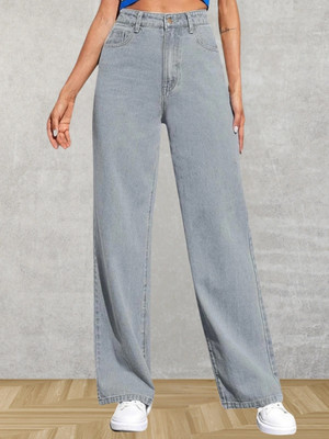 Qeboo Straight Fit Women Light Blue Jeans