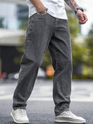 NTROOK Loose Fit Men Grey Jeans