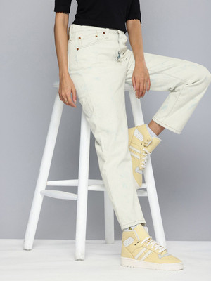 LEVI'S Straight Fit Women Beige Jeans