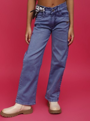 V-MART Straight Fit Girls Blue Jeans