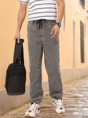 Kook N Keech Jogger Fit Men Grey Jeans
