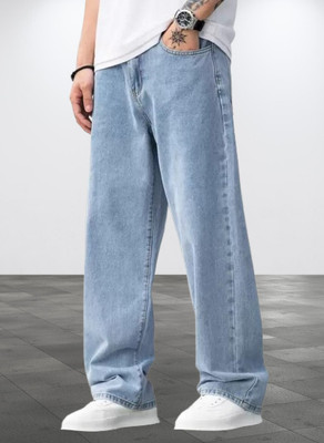 HouseOfCommon Loose Fit Men Light Blue Jeans