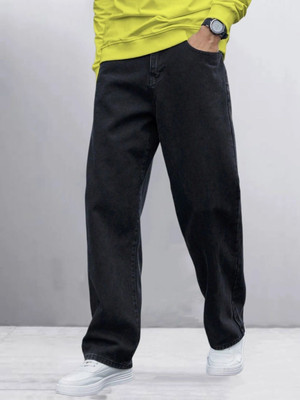 Wanted Loose Fit Men Black Jeans