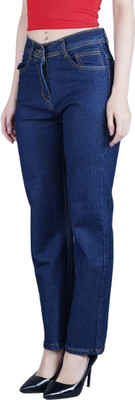 Herway Loose Fit Women Dark Blue Jeans