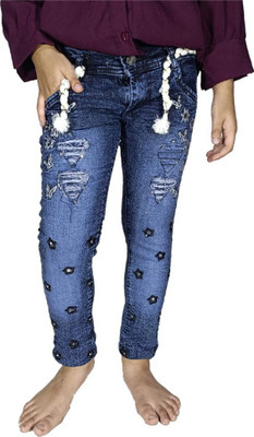 CODE7COLLECTION Regular Girls Blue Jeans