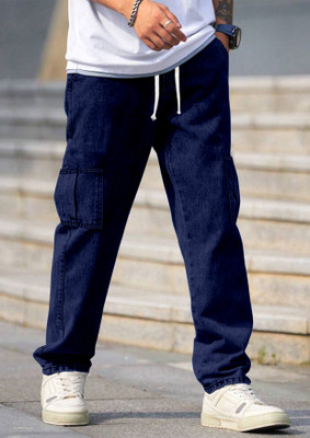 FTX Loose Fit Men Dark Blue Jeans