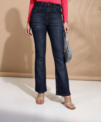 Tokyo Talkies Flared Women Dark Blue Jeans