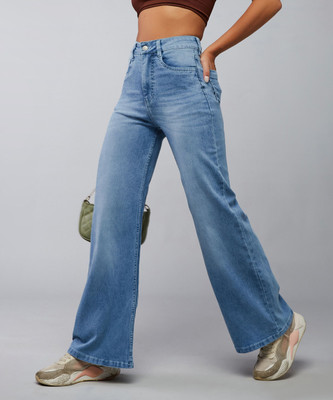 DOLCE CRUDO Flared Women Blue Jeans
