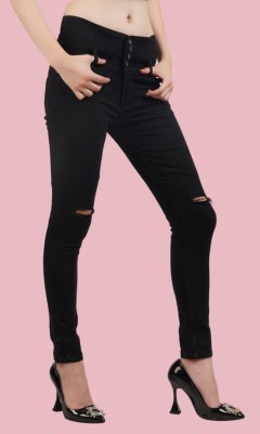 Flaring Slim Women Black Jeans