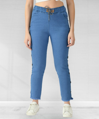 DenimStory Tapered Fit Women Dark Blue, Light Blue Jeans