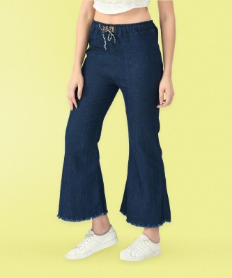 Ira Collections Flared Women Dark Blue Jeans