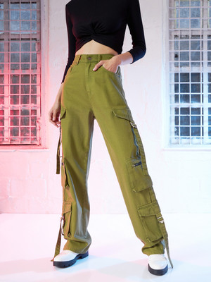 SASSAFRAS Regular Women Green Jeans