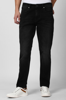 PETER ENGLAND Tapered Fit Men Black Jeans