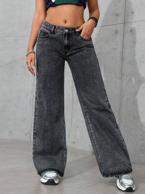PINKLIT LIFESTYLE Relaxed Fit Women Grey Jeans