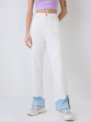 Spykar Straight Fit Women White Jeans