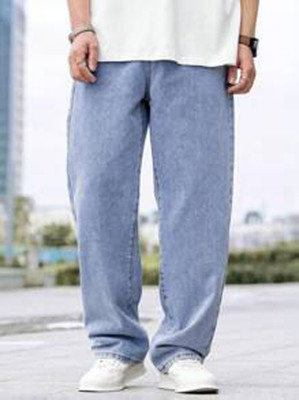 HouseOfCommon Straight Fit Men Light Blue Jeans
