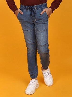 V-MART Jogger Fit Boys Blue Jeans