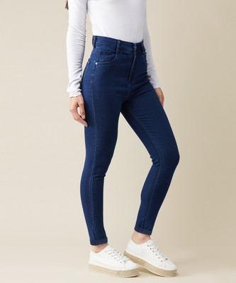 Miss Chase Skinny Women Dark Blue Jeans