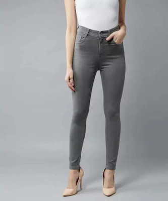 Herway Skinny Women Grey Jeans