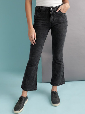 Freehand by The Indian Garage Co. Boot-Leg Women Grey Jeans