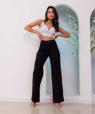 NineXDenims Regular Women Black Jeans