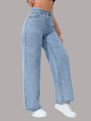 Dollfashion Straight Fit Women Black Jeans