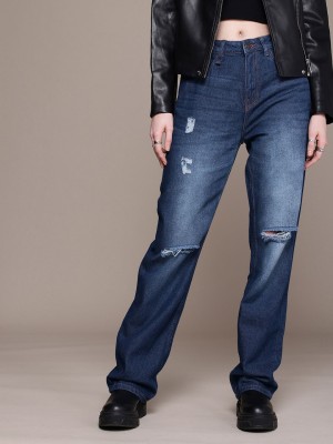 Roadster Straight Fit Women Blue Jeans