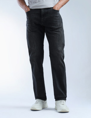 FLYING MACHINE Straight Fit Men Black Jeans