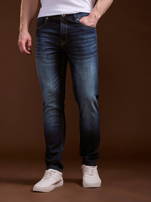 THE BEAR HOUSE Slim Men Dark Blue Jeans