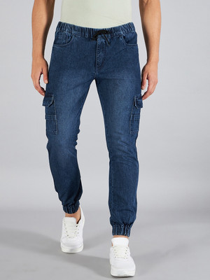 STUDIO NEXX Jogger Fit Men Dark Blue Jeans