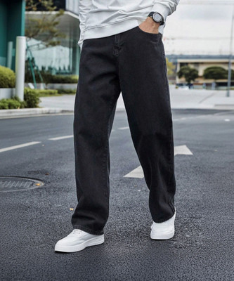 ZAYSH Loose Fit Men Black Jeans