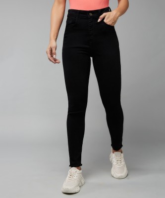 DOLCE CRUDO Skinny Women Black Jeans