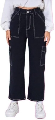 rajni global Boyfriend Boys & Girls Black Jeans