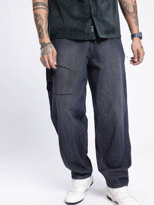 Glitchez Regular Men Black Jeans