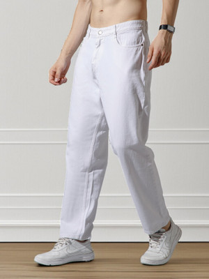 STUDIO NEXX Loose Fit Men White Jeans