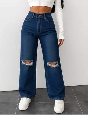 Rockwell Boyfriend Women Dark Blue Jeans