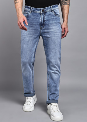 A Flash Loose Fit Men Dark Blue Jeans
