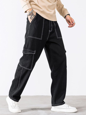 Masterly Weft Slim Men Black Jeans