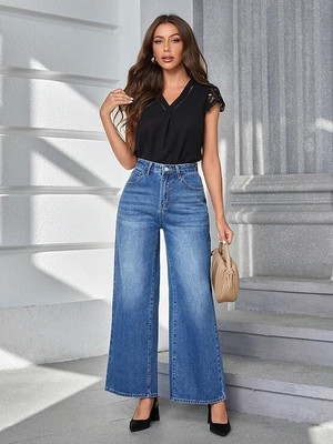 RIDDHI CREATION Regular Women Blue Jeans