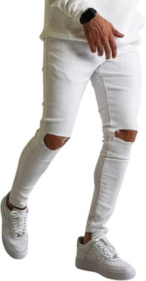 Event JN Fashion Boyfriend Men White Jeans