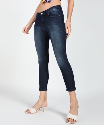 NUMERO UNO Sustainable Denim Skinny Women Dark Blue Jeans