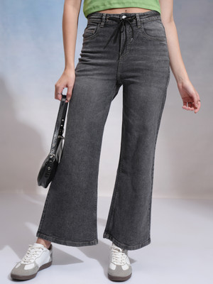 Tokyo Talkies Boot-Leg Women Grey Jeans