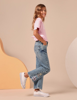 U.S. POLO ASSN. Regular Girls Blue Jeans