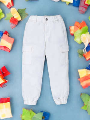 GUTI Jogger Fit Girls White Jeans