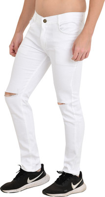 BEG FASHION Slim Men White Jeans