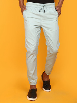 V-MART Solid Men Light Green Track Pants