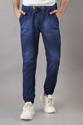 NIVASU Jogger Fit Men Dark Blue Jeans