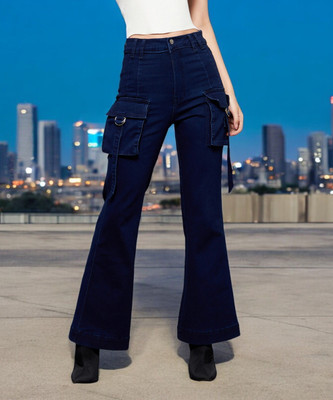 Miss Chase Boot-Leg Women Blue Jeans